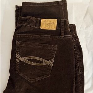 Abercrombie & Fitch Dark Brown Corduroy Pants